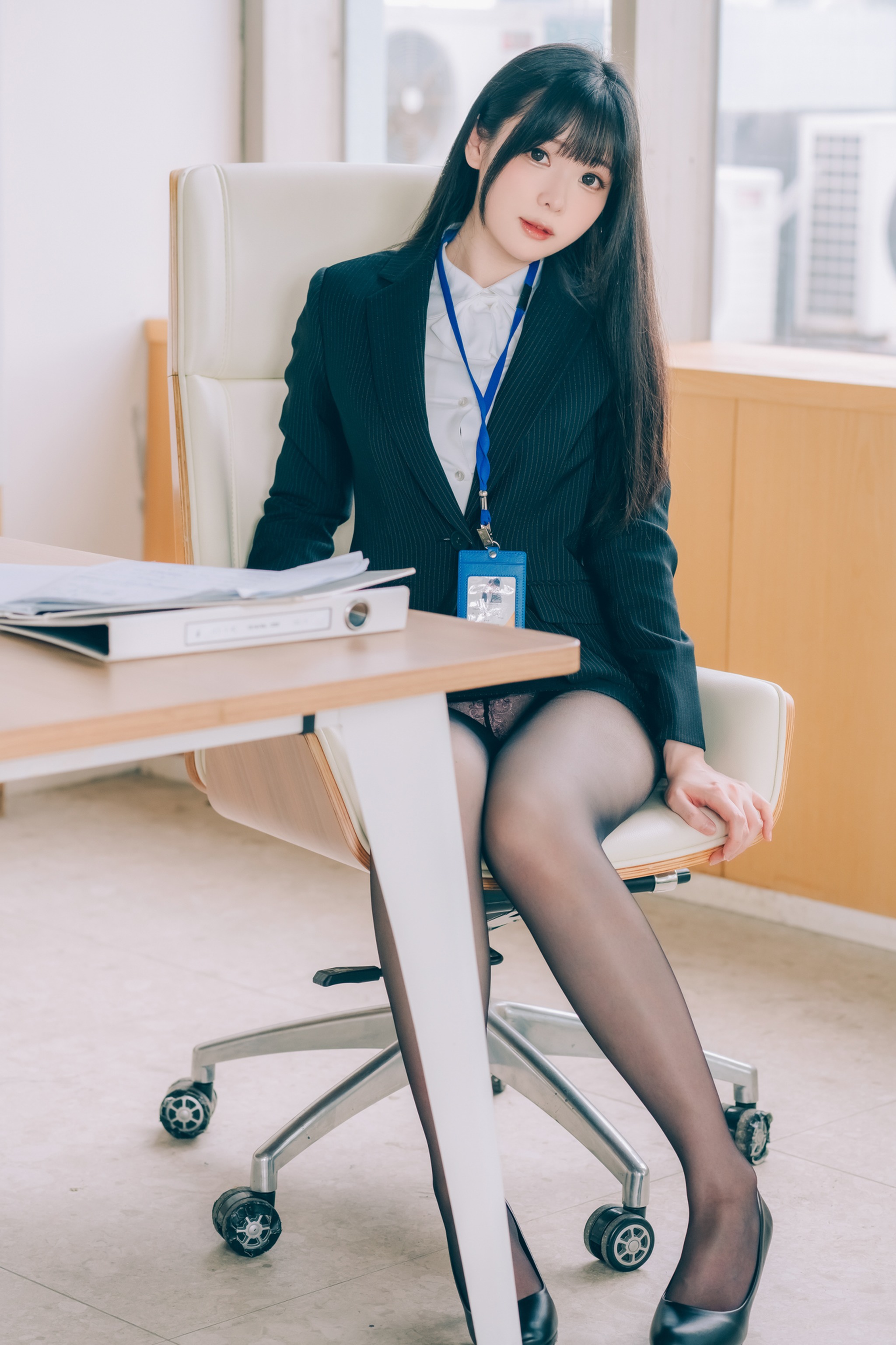 霜月shimo - NO.141 霜月的秘密辦公室 Shimo Secret Office [125P]-XikXak